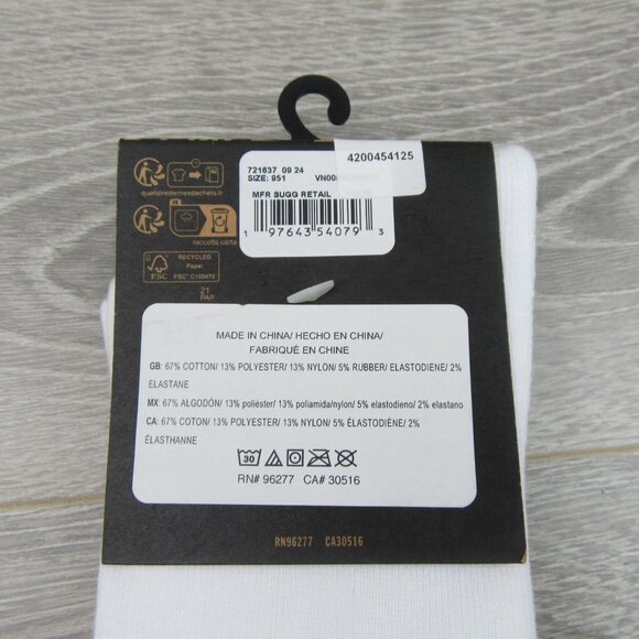 Vans Unisex Retro White Green Striped Crew Socks Size 9.5 -13 (1 Pair) NEW - Picture 10 of 10